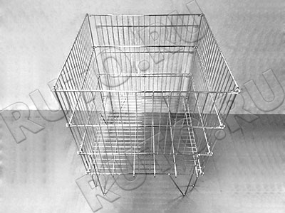 3RD-001-6060 Накопитель сетчатый на ножках малый (хром) 600х600 мм, высота 850 мм