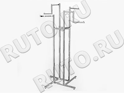 DT-H15 Стойка для одежды 4-х рожковая (прямых-2, Z-образных-2)