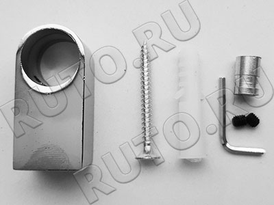 R-201A-16 Держатель для рейлинга проходной простой