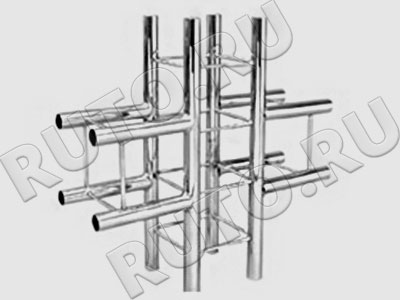 TR-7039 Соединение крестообразное для квадратной колонны системы Tritix