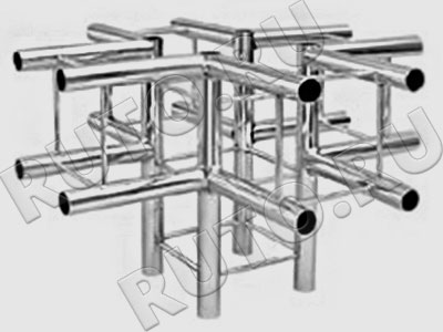 TR-7041 Соединение с 5 направлениями для квадратной колонны системы Tritix